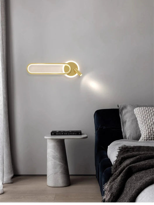 Bedside Lamp Modern Simple Creative Living Room Background Wall Stairwell Wall Lamp Nordic Network Red Corridor Wall Light - Samanta Factory