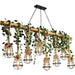 Wrought Iron Chandelier – Multi-Head Vintage Pendant Light for Restaurants & Hotels - Samanta Factory