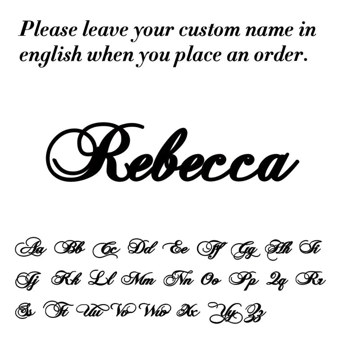 Custom Name Bracelet – Elegant Letter Charm Bracelet SF