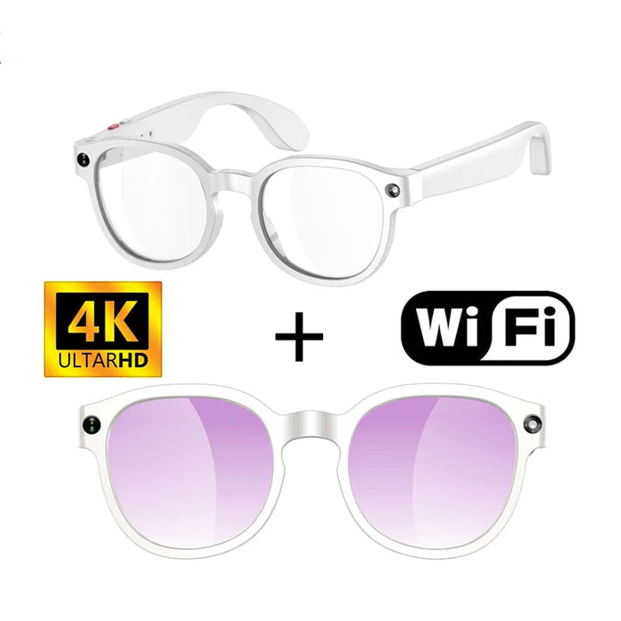 AI Smart Glasses with 4K Camera & Translation – Bluetooth Calling Music Sunglasses SF
