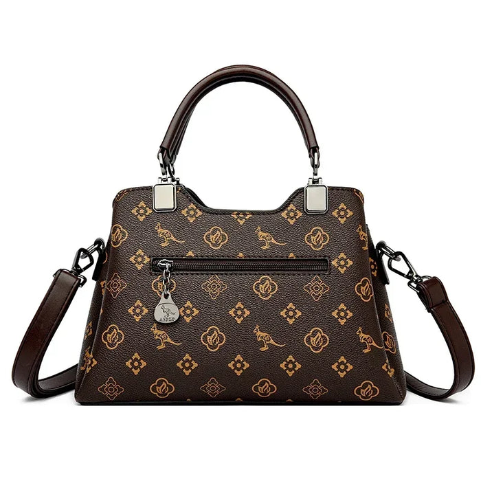 High-Quality PU Leather Handbag for Women – Animal Print Casual Tote, Versatile Fashion Bag - Samanta Factory