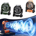 Camping Battery Fan – 10000mAh Rechargeable with LED Light & 4-Speed Wind Control - Samanta Factory