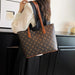 Luxurious Women’s Leather Shoulder Bag – Stylish Microfiber Synthetic Leather Casual Tote - Samanta Factory