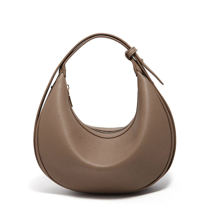 Chic Half-Moon Leather Handbag – Stylish Crossbody Bag for Women, Ideal Gift for Loved Ones - Samanta Factory