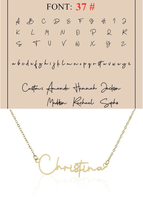 Custom Name Necklace – Personalized Pendant for Women Sf