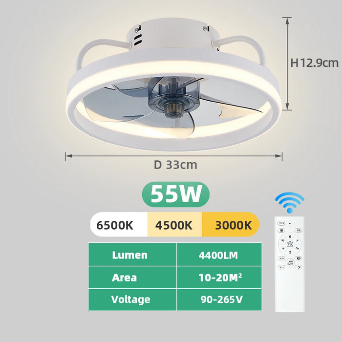 Smart Ceiling Fan with Light – Remote Controlled Modern LED Ceiling Fixture