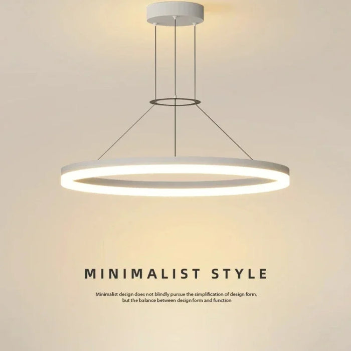 Modern LED Pendant Light – Adjustable Brightness & Color with Remote Control - Samanta Factory