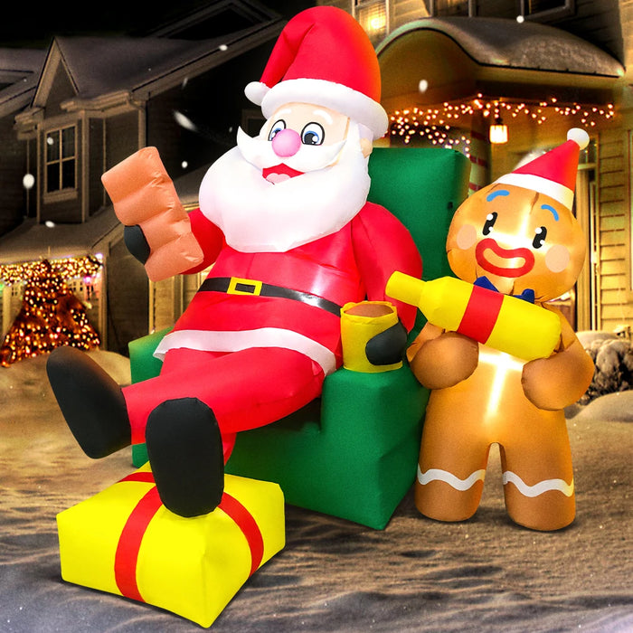 Inflatable Santa Claus Decoration – Outdoor Christmas Yard Display