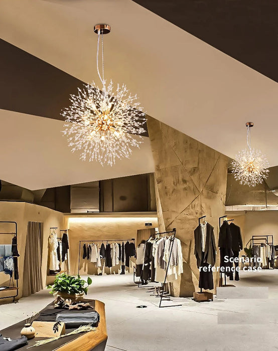 Crystal Dandelion Pendant Light – Modern LED Chandelier for Living Room, Restaurant & Bar Samanta Factory