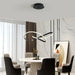 Modern E27 Alloy Pendant Light – Black & Gold LED Ceiling Fixture - Samanta Factory