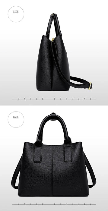 Women’s PU Leather Business Handbag – Saffiano Tote with Adjustable Shoulder Strap