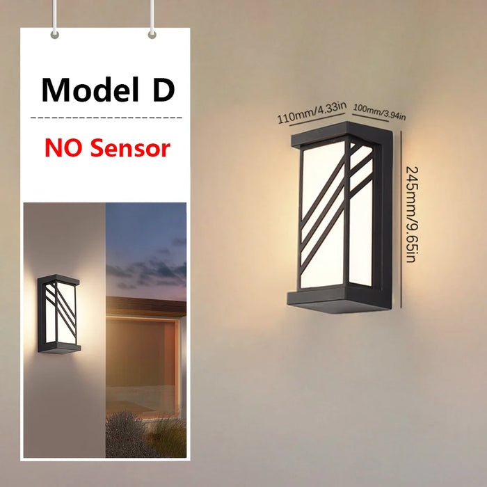 Modern LED Wall Light with Radar Motion Sensor – 16W/30W Waterproof IP55 ABS Lamp for Indoor & Outdoor Lighting - Samanta Factory