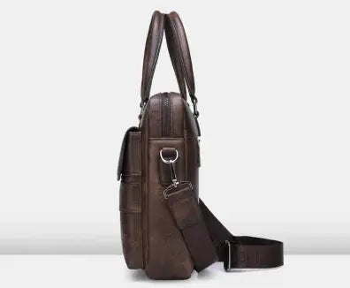 Men’s Business Briefcase – PU Leather Office Work Bag SF