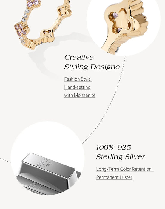 Moissanite Wedding Band – D-Colour VVS1 Round Cut in Sterling Silver