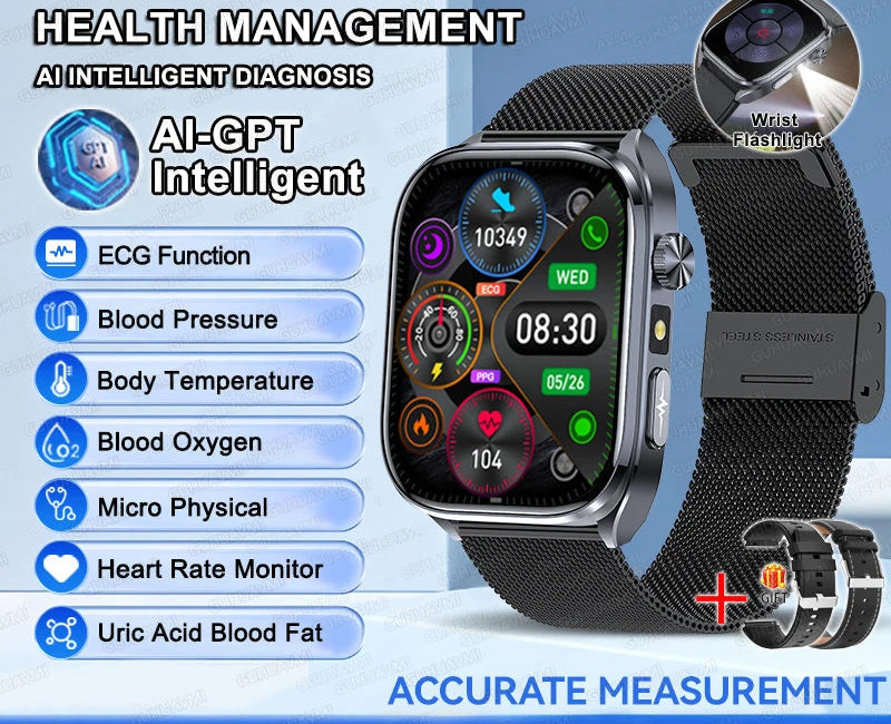Health Smartwatch – ECG & AI Five-Organ Monitoring SF