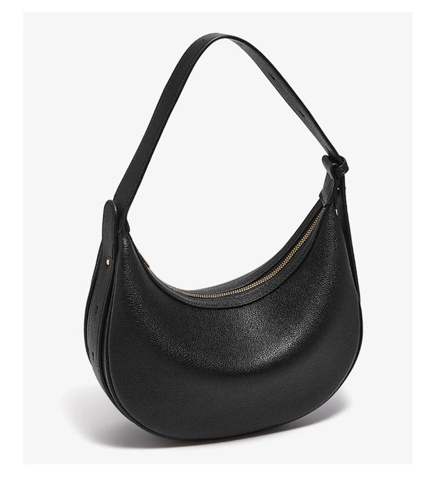 Chic Half-Moon Leather Handbag – Stylish Crossbody Bag for Women, Ideal Gift for Loved Ones - Samanta Factory