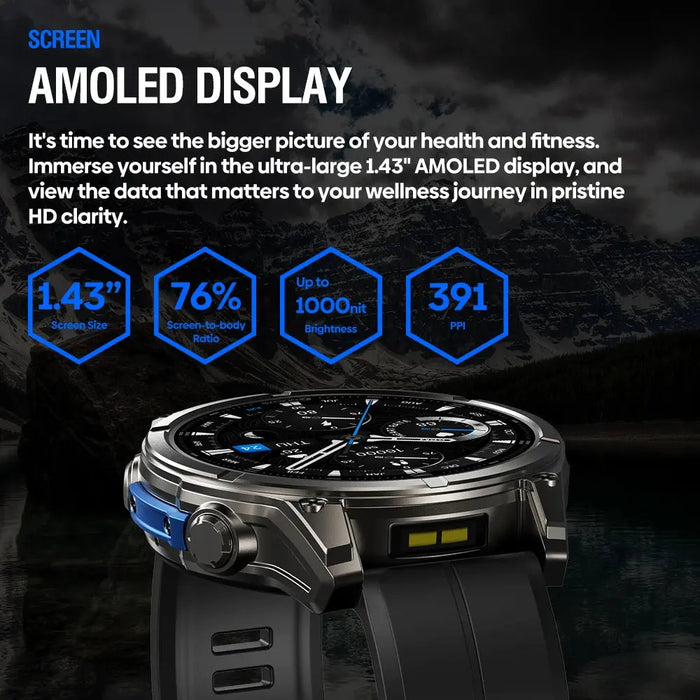 Voice Calling Smartwatch – AMOLED Display & Advanced Health Tracking SF