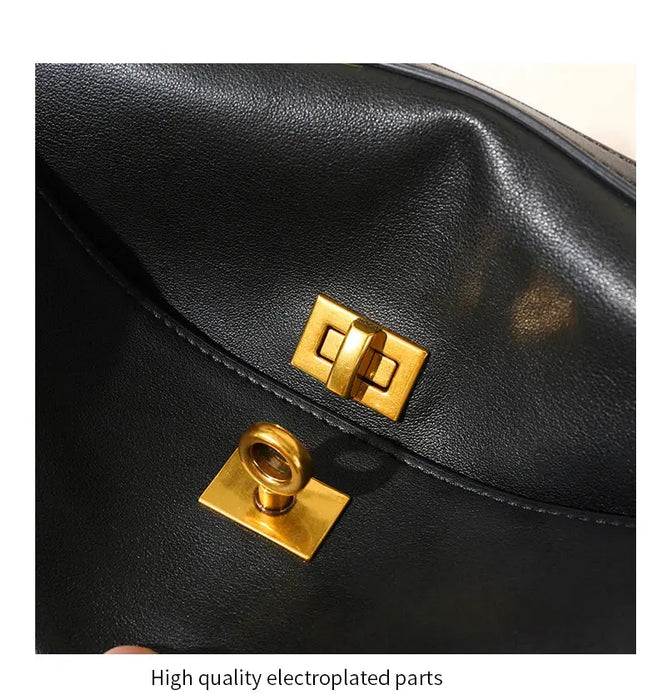 Leather Satchel Bag – Soft Casual Crossbody Style SF