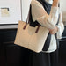Luxurious Women’s Leather Shoulder Bag – Stylish Microfiber Synthetic Leather Casual Tote - Samanta Factory