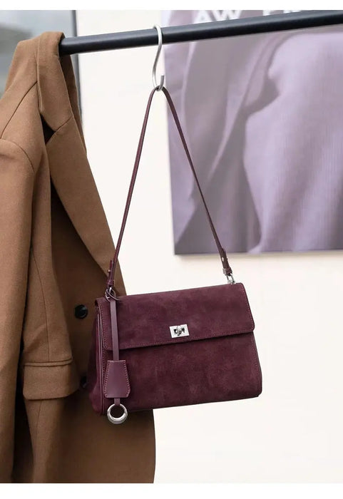 Leather Shoulder Bag - Soft Casual Tote SF