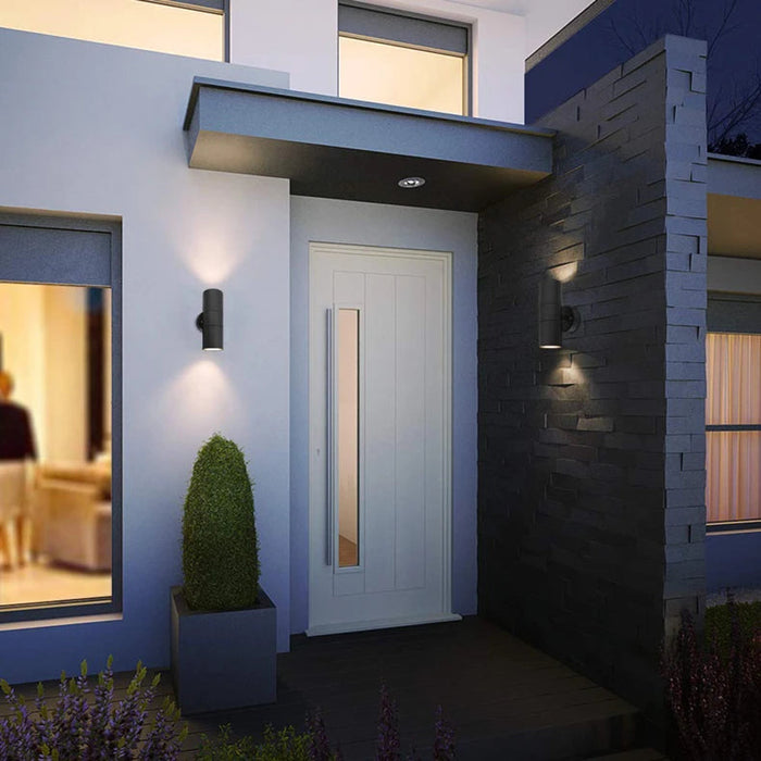 Stainless Steel LED Wall Light – IP65 Waterproof GU10 Up Down Outdoor Sconce SF