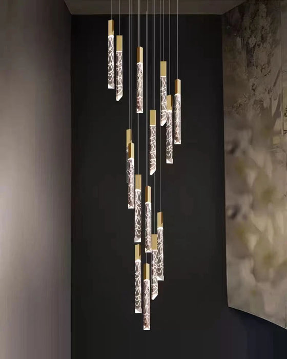 Modern Pendant Light – Luminous Acrylic with Brushed Aluminum Finish - Samanta Factory