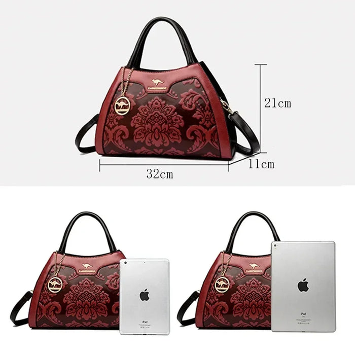 High-Quality PU Leather Handbag for Women – Animal Print Casual Tote, Versatile Fashion Bag - Samanta Factory