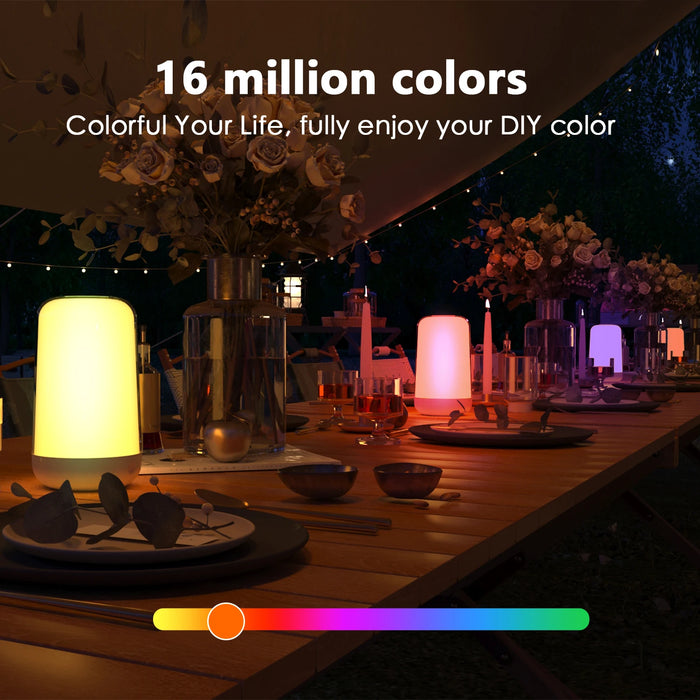 Smart RGB Night Light Lamp – Touch Control with App
