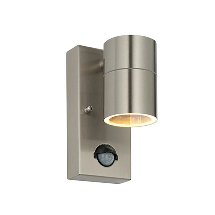 PIR Motion Sensor LED Wall Light – Stainless Steel, Waterproof IP44 Outdoor Lamp - Samanta Factory