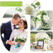 Artificial Velvet Roses – 50PCS Long-Stem Flower Bouquet SF