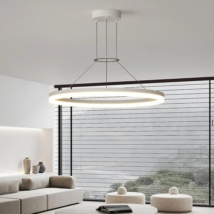 Modern LED Pendant Light – Adjustable Brightness & Color with Remote Control - Samanta Factory