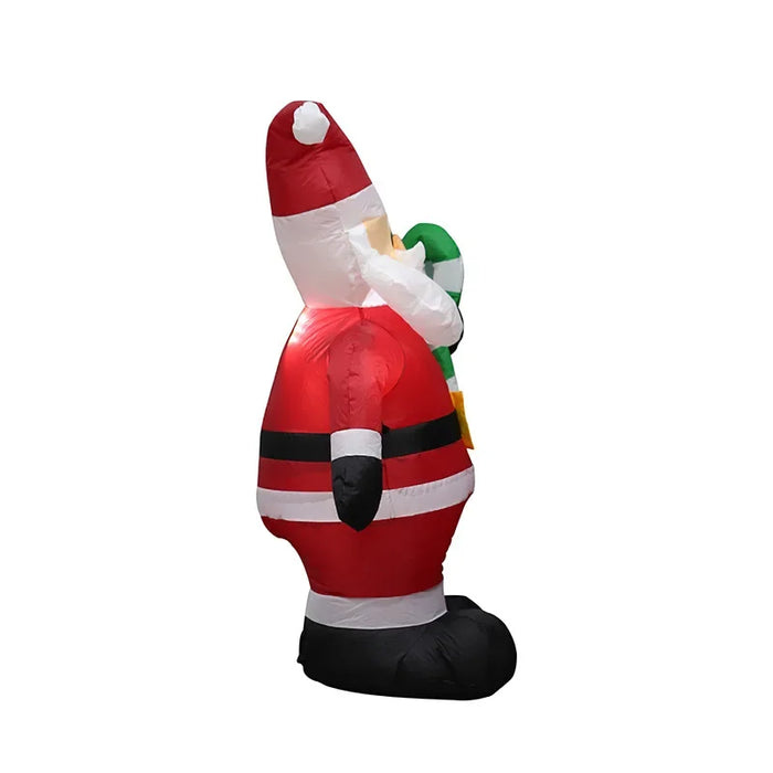Inflatable Christmas Decoration – 3D PVC Santa Ornament with LED Lights