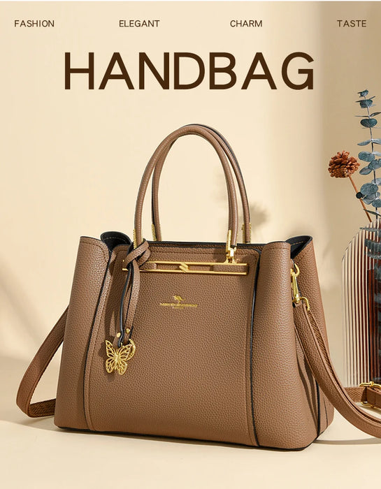 Women’s Tote Bag – Soft Microfiber Leather Casual Handbag with Zipper Closure - Samanta Factory