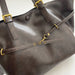 Vintage PU Leather Shoulder Tote – Soft Casual Bag with Lock Closure - Samanta Factory