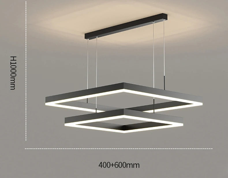 Modern LED Ring Pendant Light – Dimmable Multi-Color Ceiling Fixture for Living & Bedroom Spaces - Samanta Factory