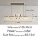 Contemporary Aluminum & Acrylic Pendant Chandelier with Adjustable Brightness & Remote - Samanta Factory