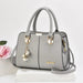 Women’s Large Capacity Boston Handbag – PU Leather Shoulder & Crossbody Tote Bag SF