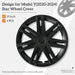 Tesla Model Y 19 Inch Matte Black Star Wheel Caps Set of 4 – Full Rim Hubcap Accessories