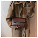 Women’s PU Saddle Bag – Stylish Hasp Closure & Interior Zipper Pocket - Samanta Factory