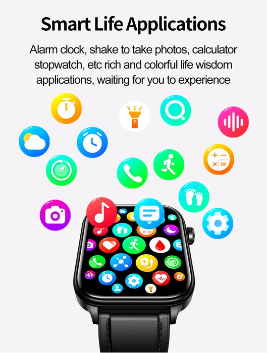 ECG Health Smartwatch – AMOLED Display & AI Voice Calling SF