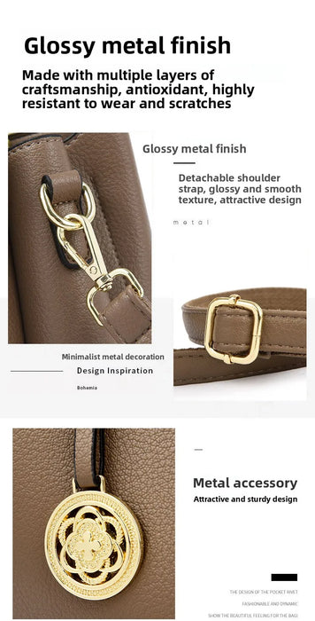 Elegant Commuter Tote Bag – Spacious Unisex Handbag with Detachable Strap - Samanta Factory