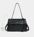 PU Leather Shoulder Bag - Lock Flap Crossbody Design SF
