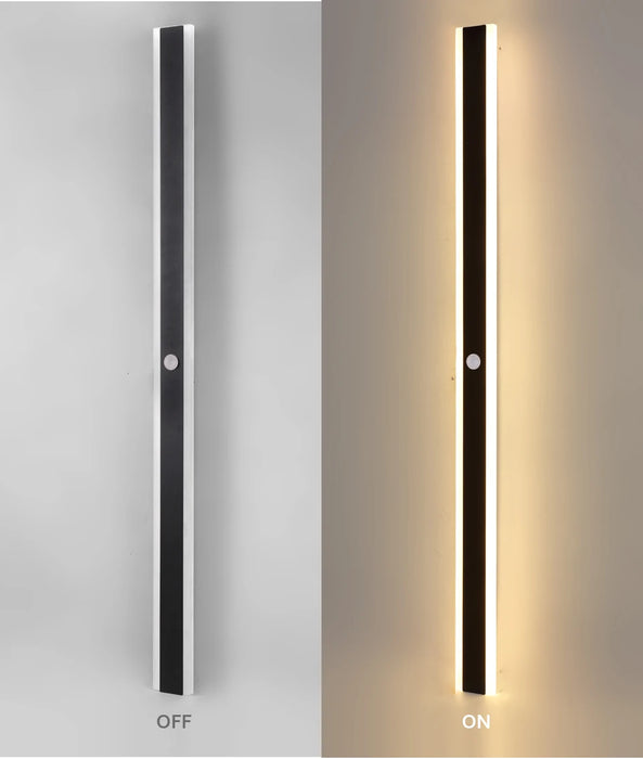 Outdoor LED Wall Light with Motion Sensor – IP65 Waterproof Aluminum Lamp for Porch, Garden, Garage, Villa - Samanta Factory