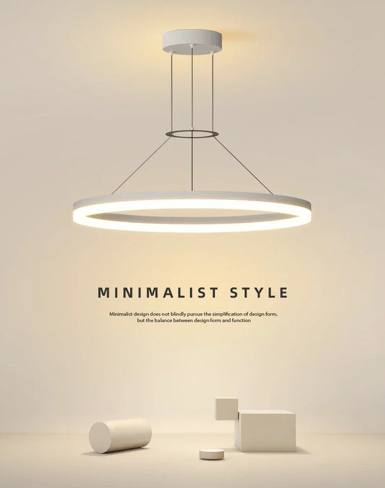 Modern LED Pendant Light – Adjustable Brightness & Color with Remote Control - Samanta Factory