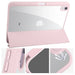 iPad Case with Pen Holder – Trifold PU Leather & Clear Acrylic Hard Back Stand Cover SF