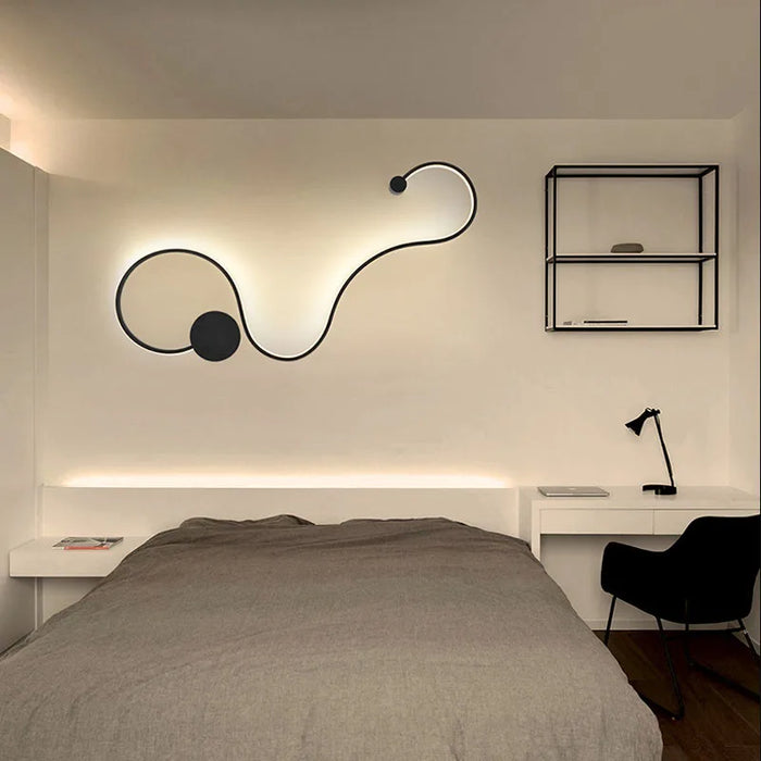 LED Wall Lamp – Modern Dimmable Up & Down Sconce with Remote - Samanta Factory