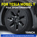 HL 19 Inch Hub Cap for Tesla Model Y 2020-2023 Wheel Hubcap Performance Replacement Wheel Cap Full Rim Cover Accessories - Samanta Factory