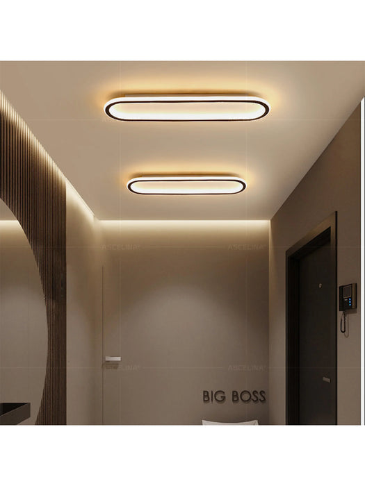 Modern LED Ceiling Light – Long Surface-Mounted Fixture with Dimmable Brightness - Samanta Factory