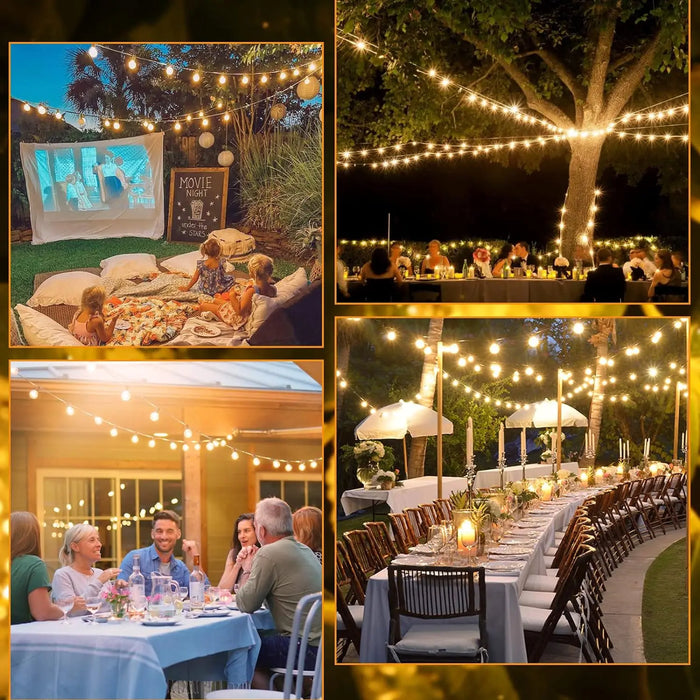 LED Globe String Lights – Shatterproof & Waterproof Outdoor Lighting - Samanta Factory