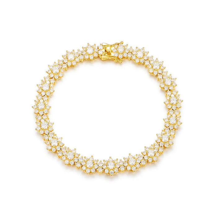 Moissanite Cuban Bracelet – D Color VVS1 Tennis Luxury SF